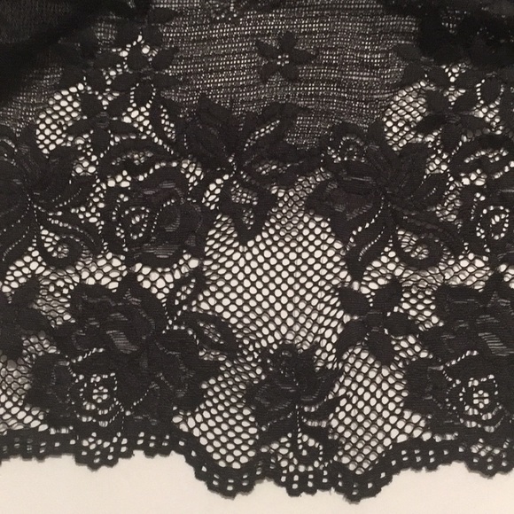 🖤VICTORIA’S SECRET💖BLACK LACE HALTER CHEMISE/THONG - Picture 4 of 8